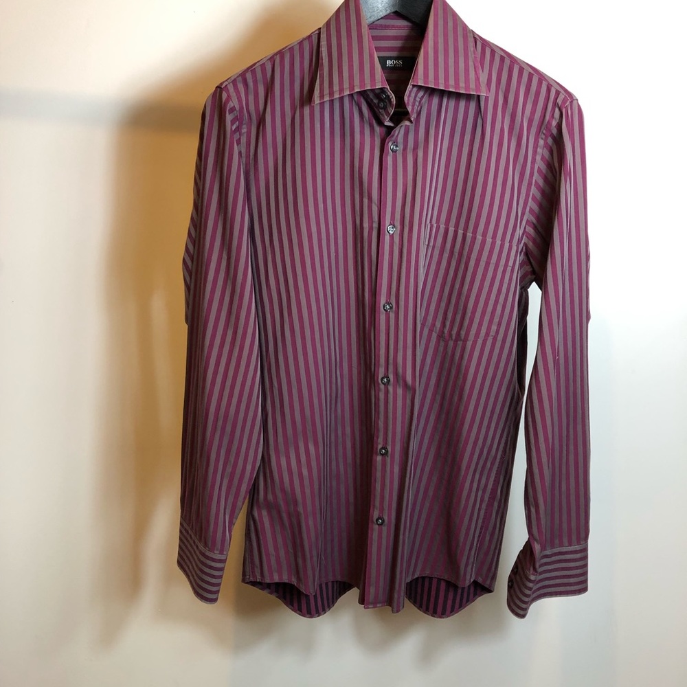 Hugo Boss men’s purple dress shirt